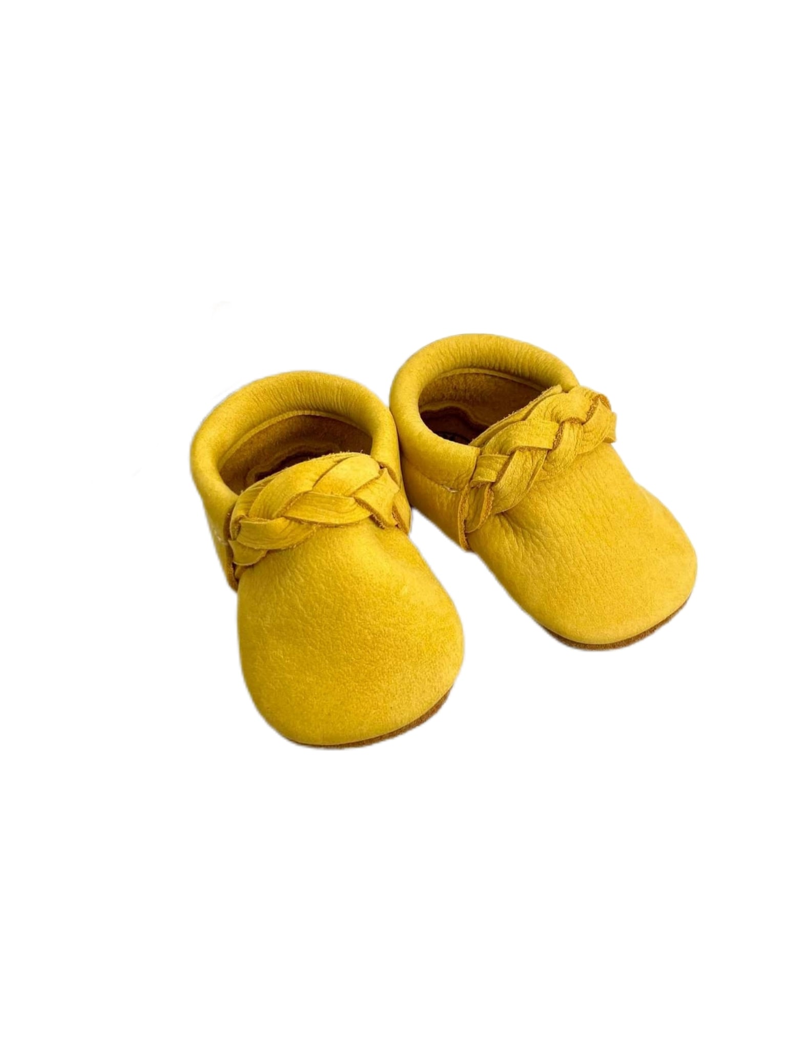 Mustard Braided Moccs