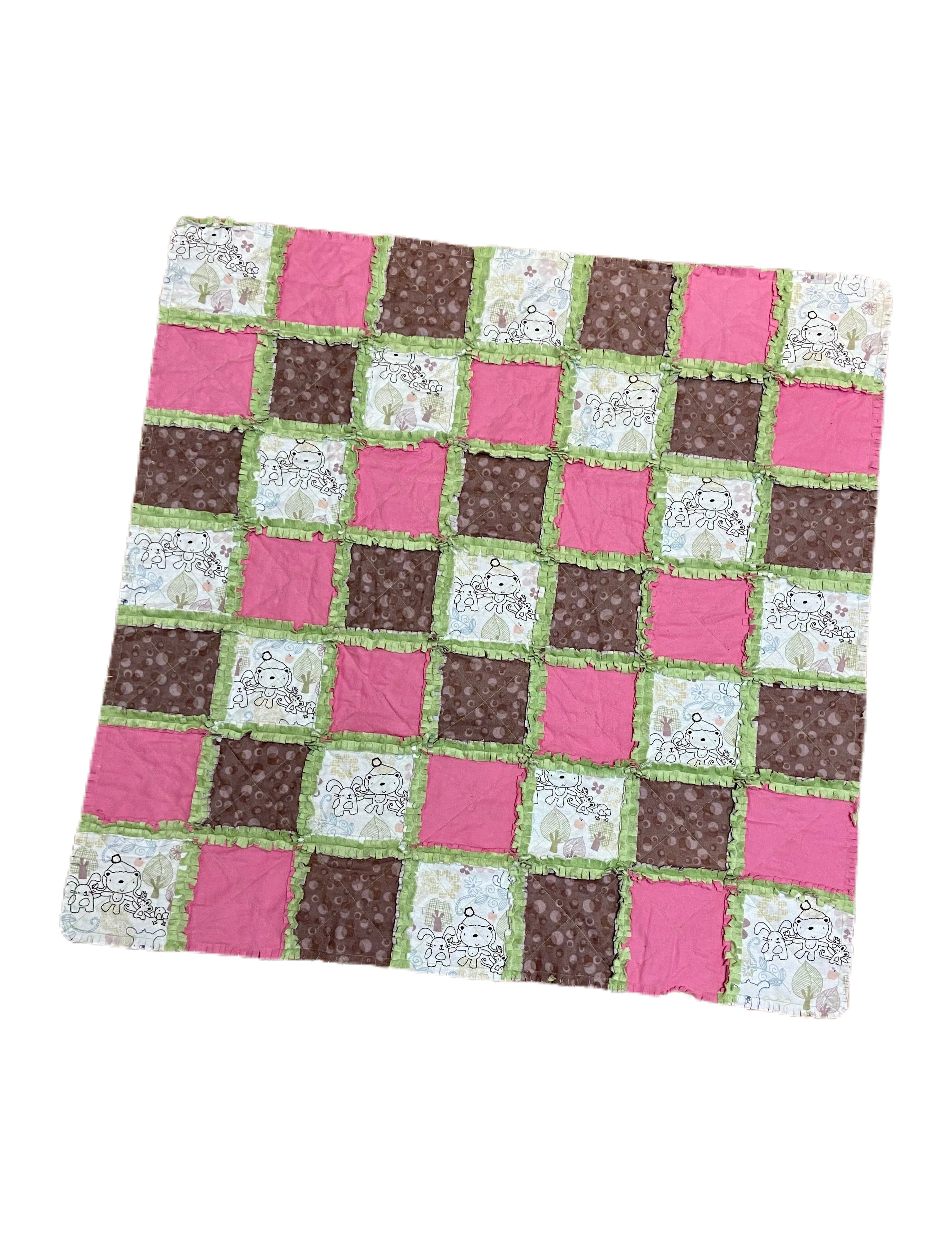 Woodland Friends Minky Rag Quilt