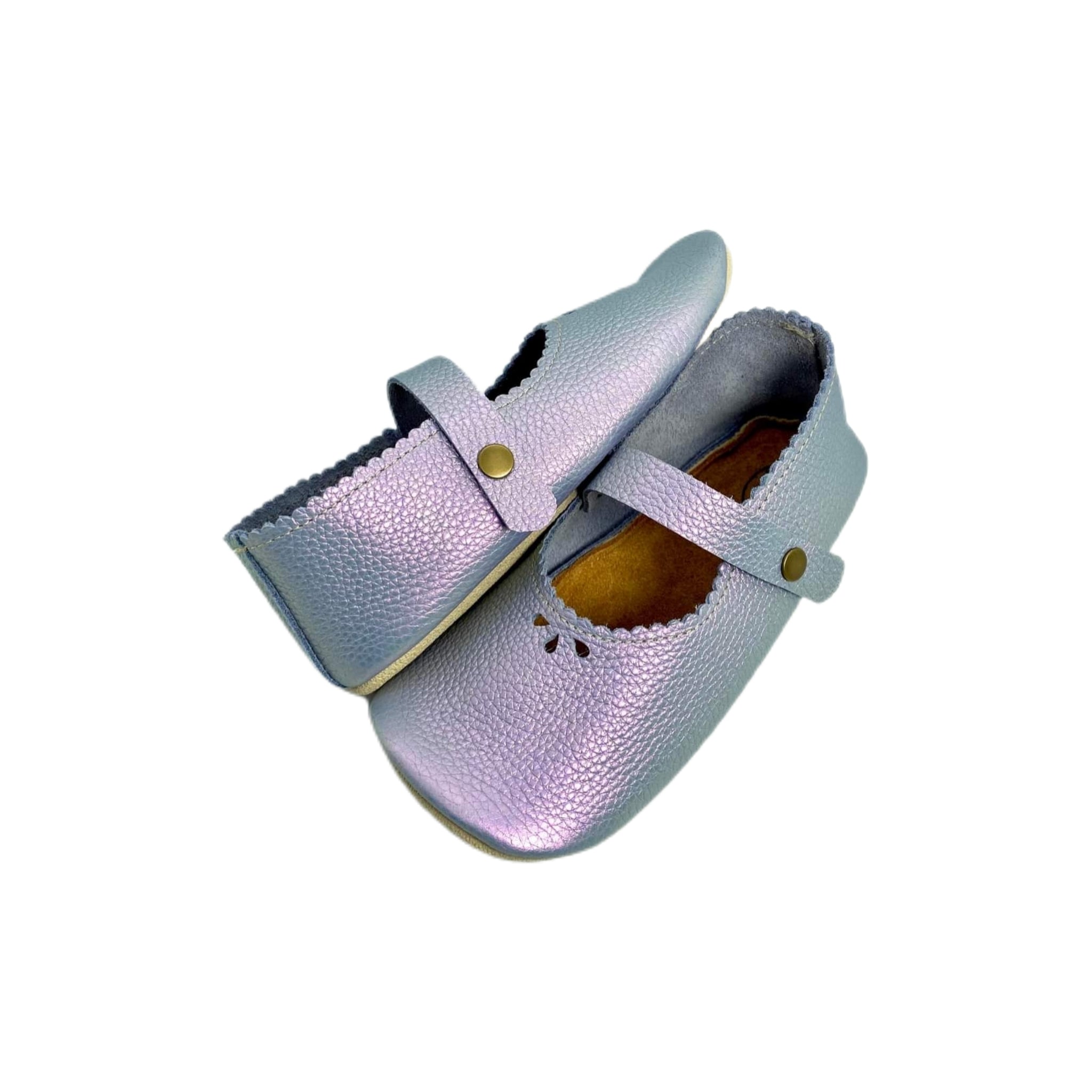 Lavender Scalloped Mary Janes