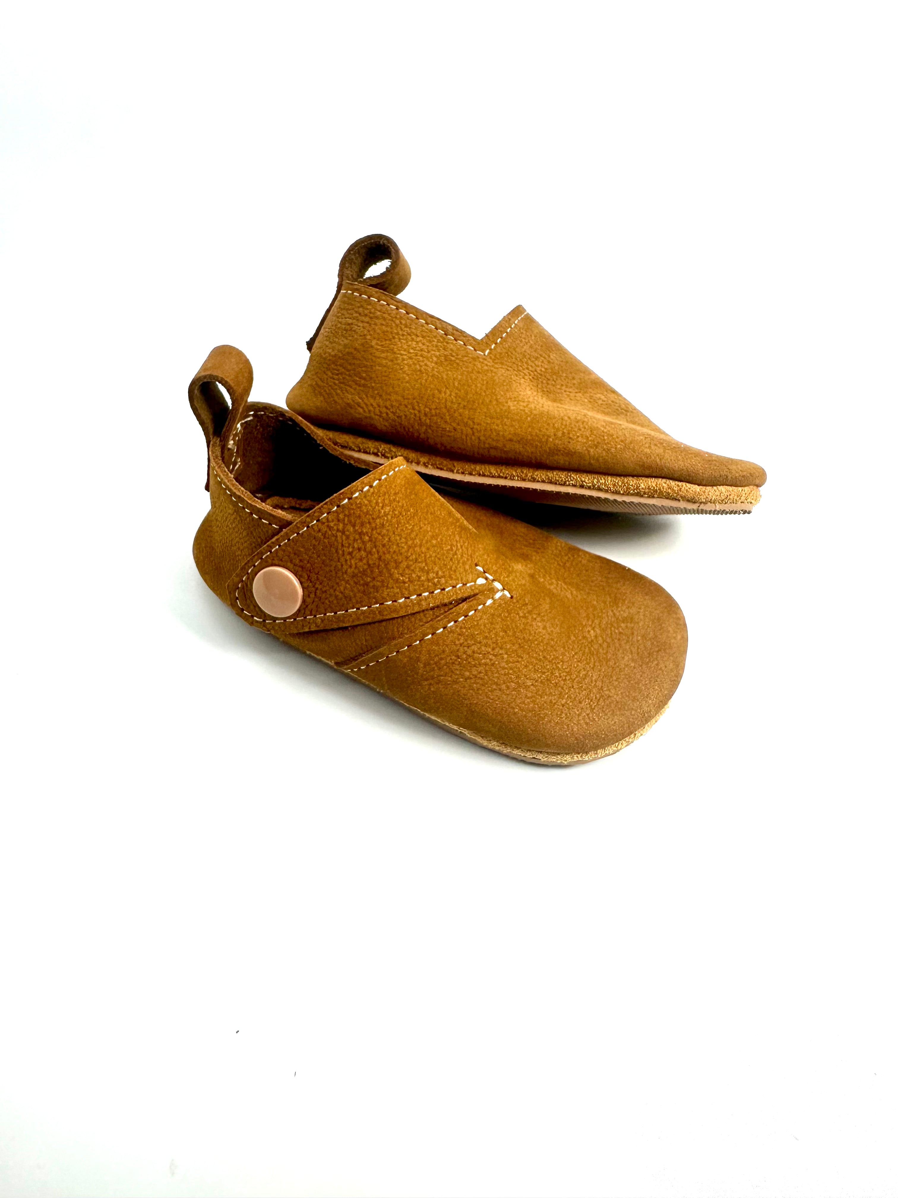 Camel  Nubuck Side Snap s6 with Rubber soles
