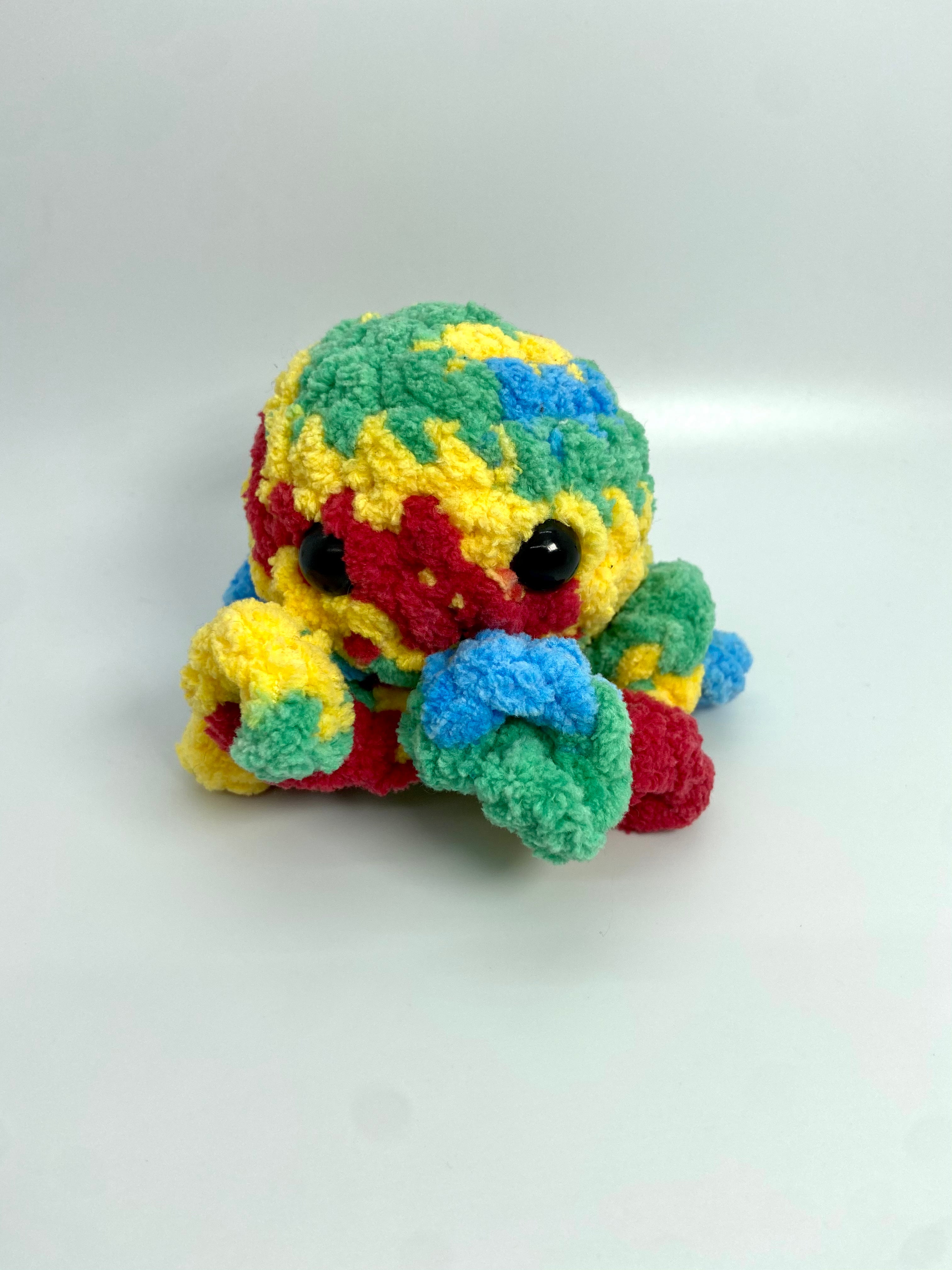 RTS Octopus Stuffie Rainbow