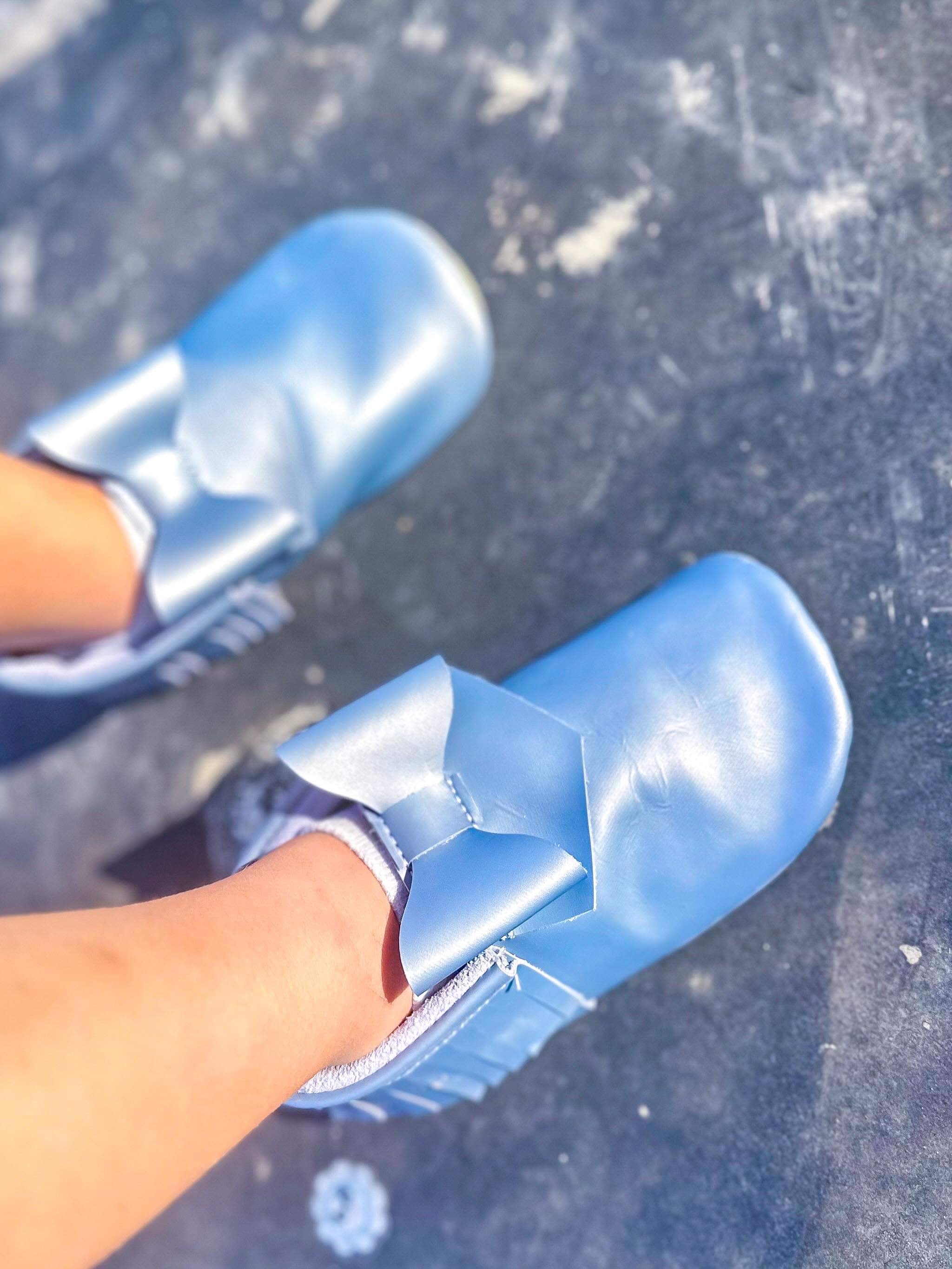 Celestial Blue Bow Mocs