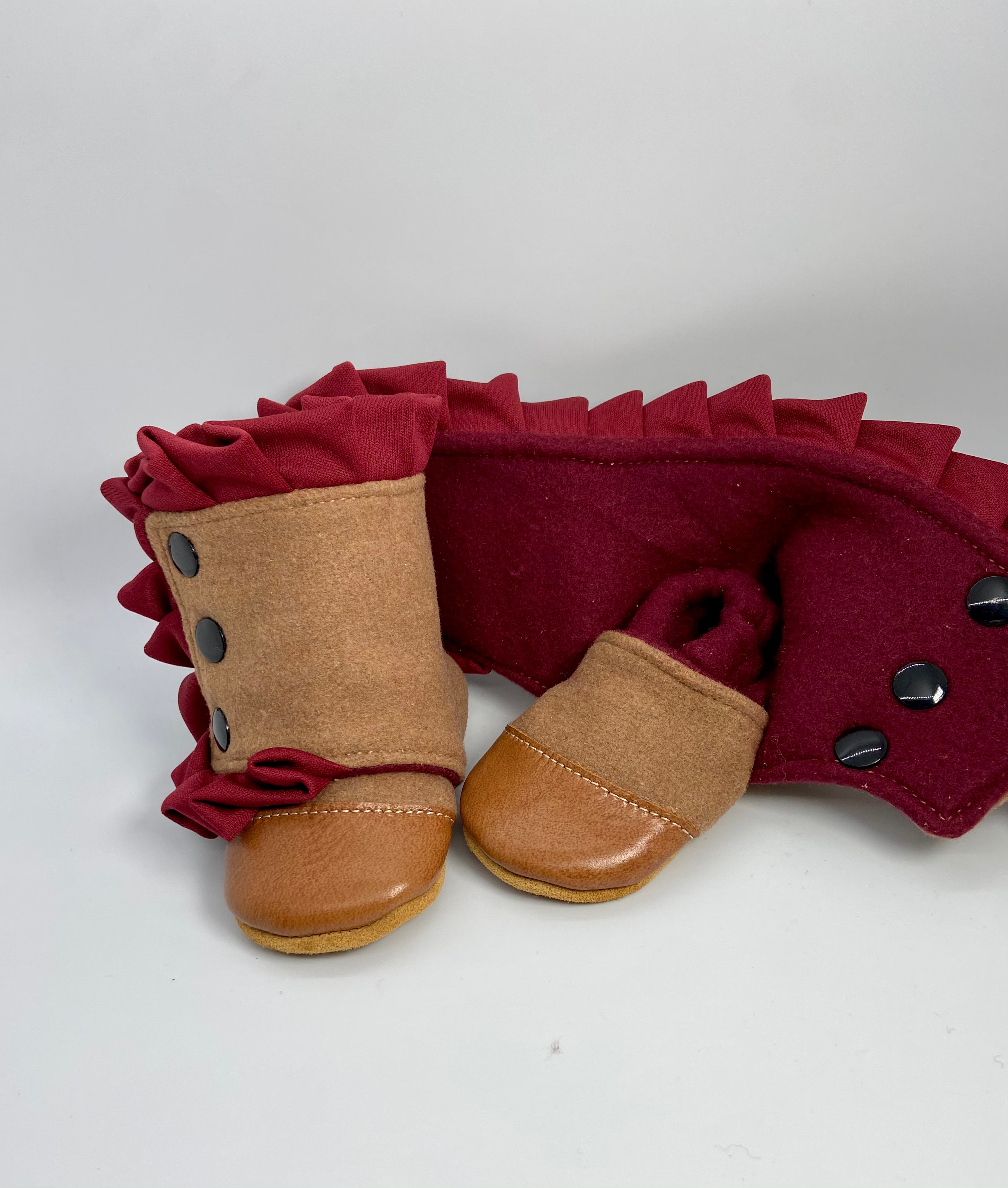 RTS Ruffle Wool Snap Boot s4