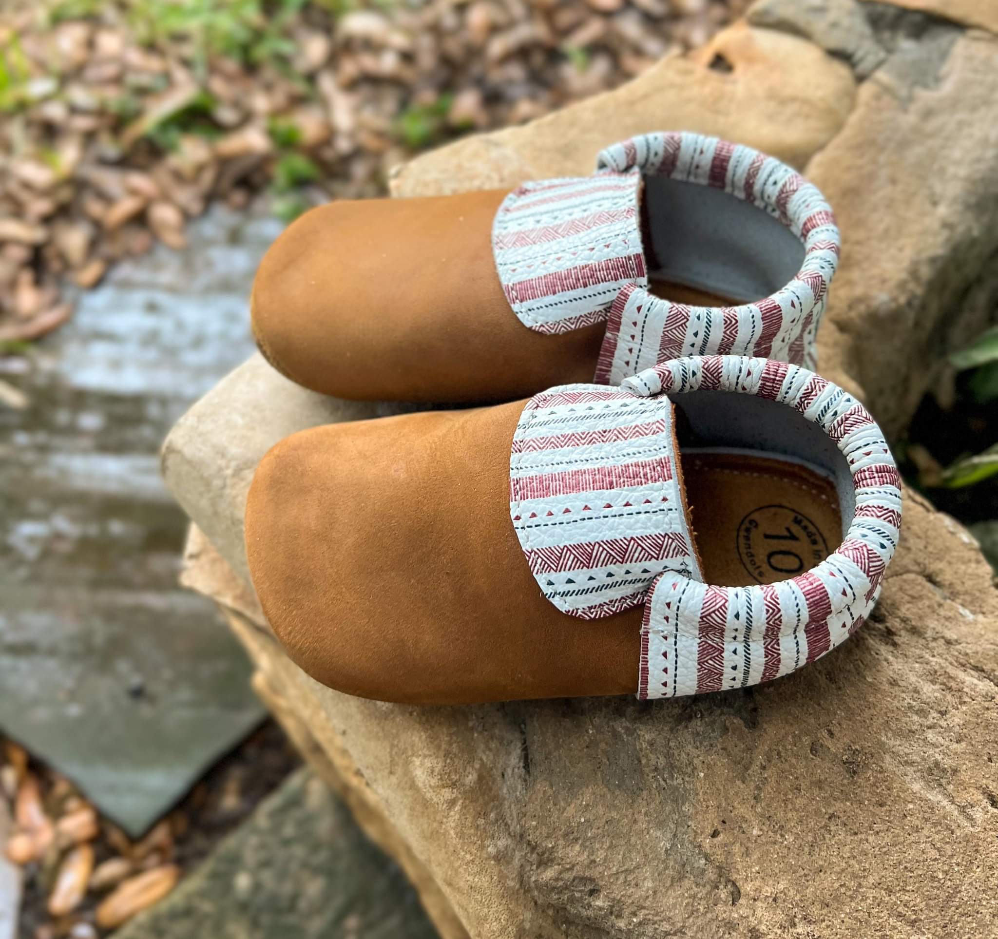 Boho Striped Camel Loafer